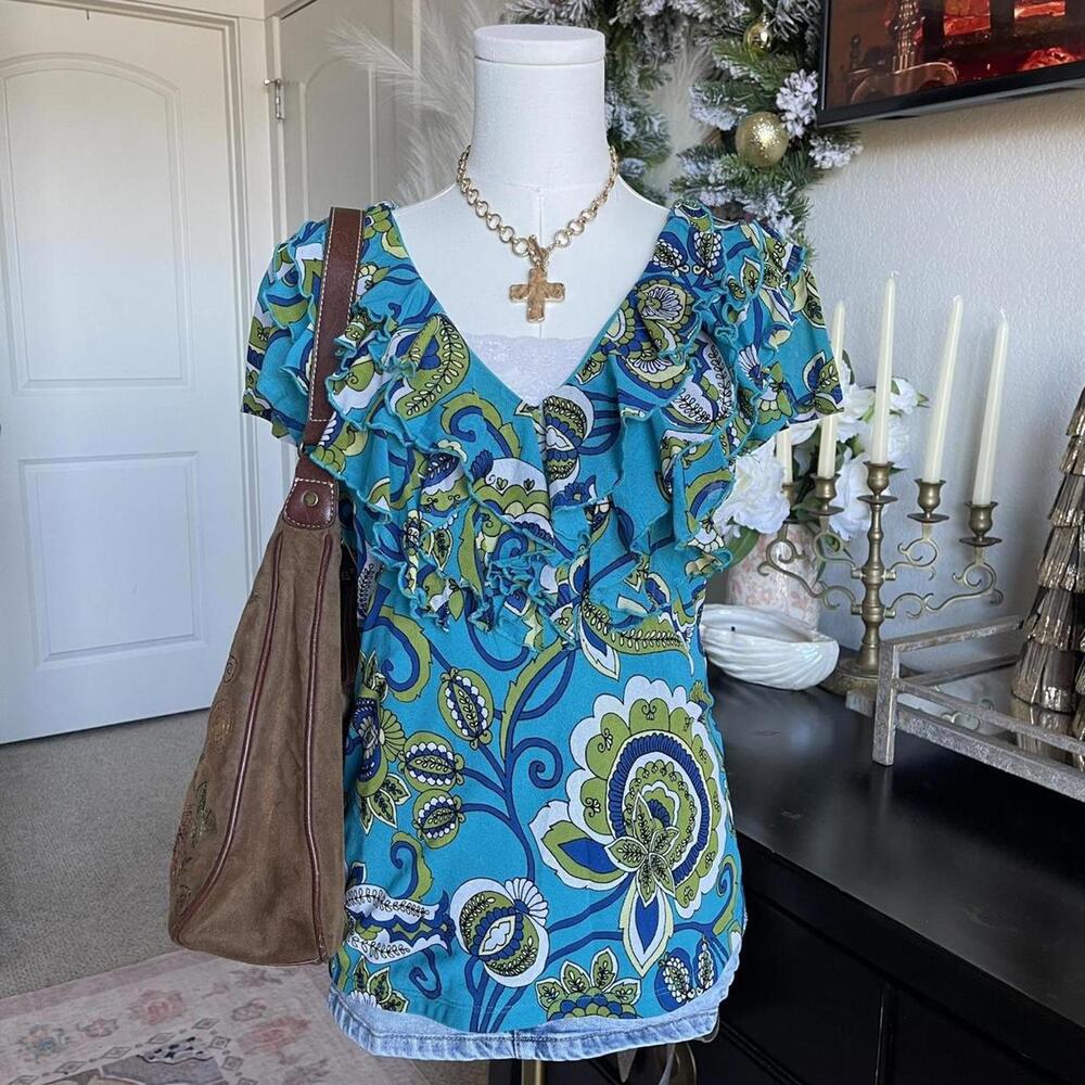 Y2K Ruffle Blouse - Picture 2 of 4